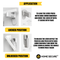 Home Secure™ Door Lever Locks. Self Adhesive Door Safety Locks (2 Pack)