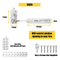 Home Secure™ Sliding Window Restrictor Lock. Self Adhesive Window Security & Safety Lock - White