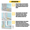 Home Secure™ Sliding Window Restrictor Lock. Self Adhesive Window Security & Safety Lock - White