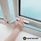 Home Secure™ Sliding Window Restrictor Lock. Self Adhesive Window Security & Safety Lock - White