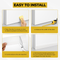 Home Secure™ Door Draught Excluder Strip – Bottom of Door Draft Seal. Blocks Cold Air, Noise & Dust. Easy Install Weatherproof Draught Excluder for Home & Office. White