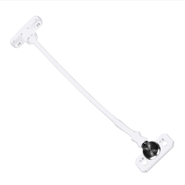 Jackloc Perma permanent swivel window restrictor in white