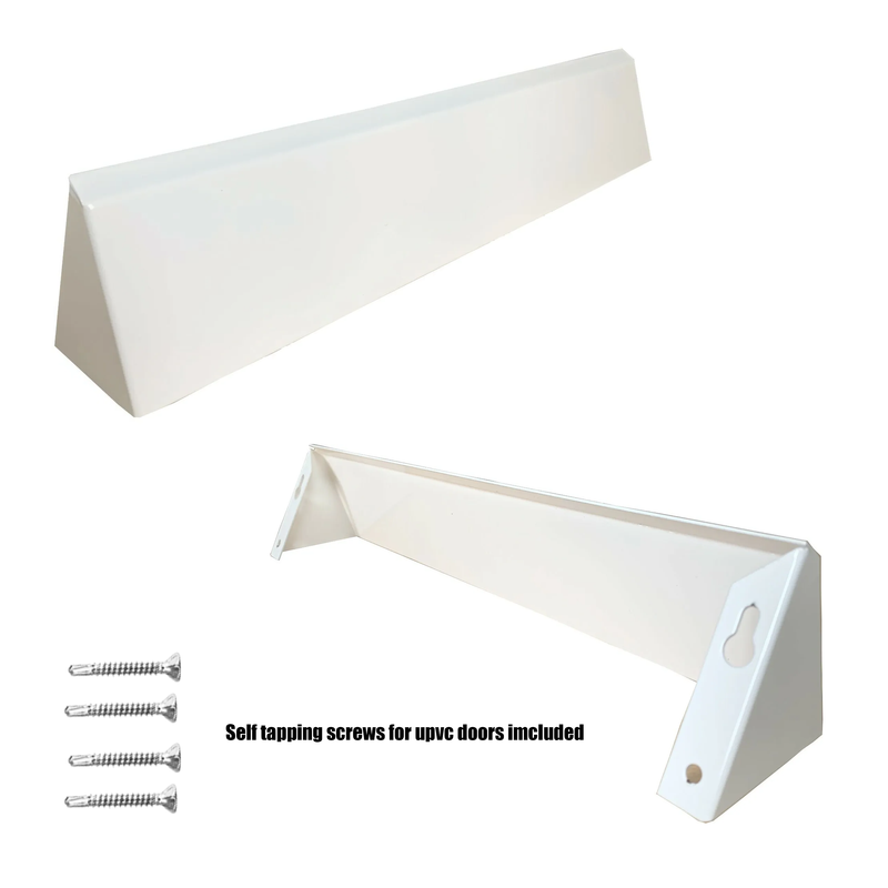 Letterbox Cowl Visor Guard Extra Security Cover - White
