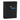 Modern outdoor post box in black for secure mail storage