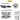 Instructional image showing how to operate a Home Secure door lock. Step 1: Slide to open using the black switch, shown in a close-up image labeled 'Open/Close.' Step 2: Place the lock over door handles and click into place
