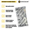 High quality UK brand product replacement upvc window handle packaged by Home Secure. Product features listed with yellow check marks