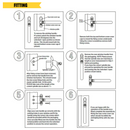 Illustrated fitting instructions for a Universal replacement uPVC Window Handle