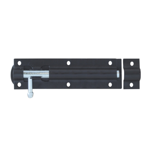 Straight Tower Bolt Black 150mm