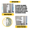 Application instructions for Home Secure window/door jammer