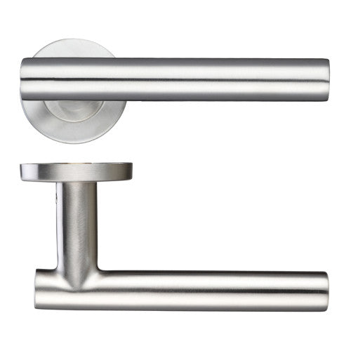 ZOO Straight T-Bar Lever - Push on Rose - ZCS2130SS