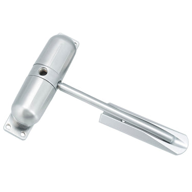 Sterling surface mounted door closer in satin chrome finish with box