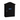 Traditional outdoor post box in black for secure home mail