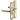 EVO sprung lever lever uPVC door handle in polished brass