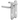 White lever lever uPVC door handle with 122mm fixing centres