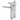 White lever lever uPVC door handle with 203mm fixing centres