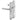White lever lever uPVC door handle with 210mm fixing centres