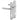 White lever lever uPVC door handle with 122mm fixing centres