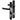 Black lever lever uPVC door handle with 215mm fixing centres