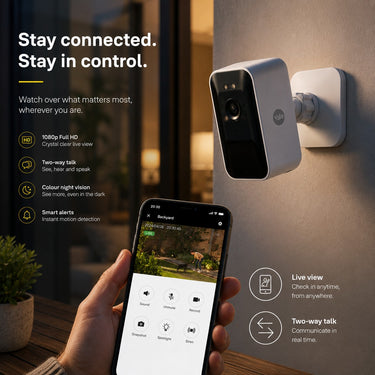 Yale Smart Outdoor Camera – 1080p HD, Wireless Battery, No Subscription, Siren
