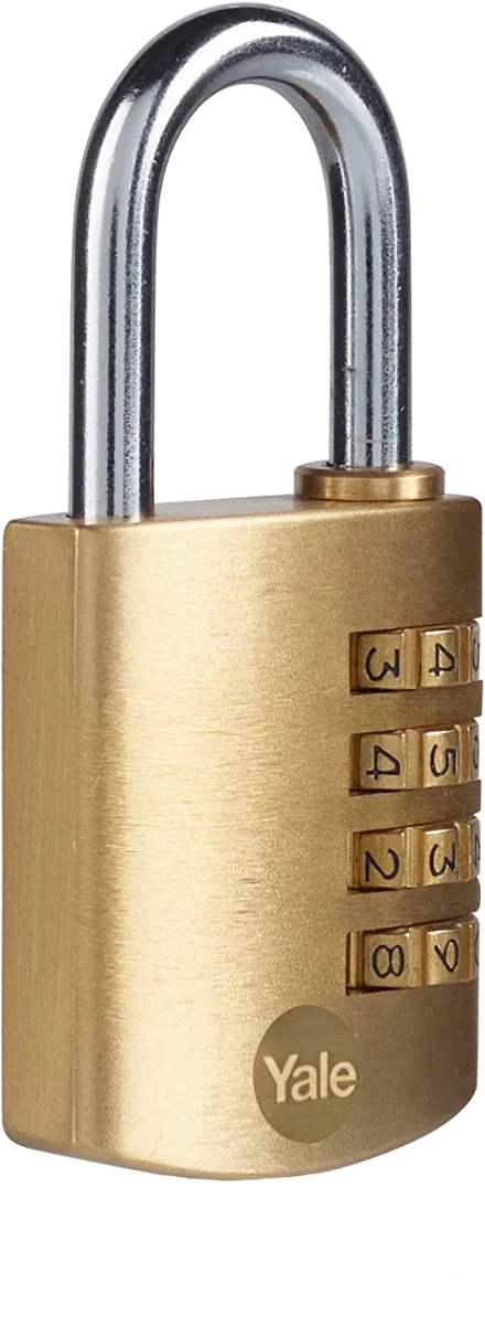 YALE Combination Padlock 40mm Brass