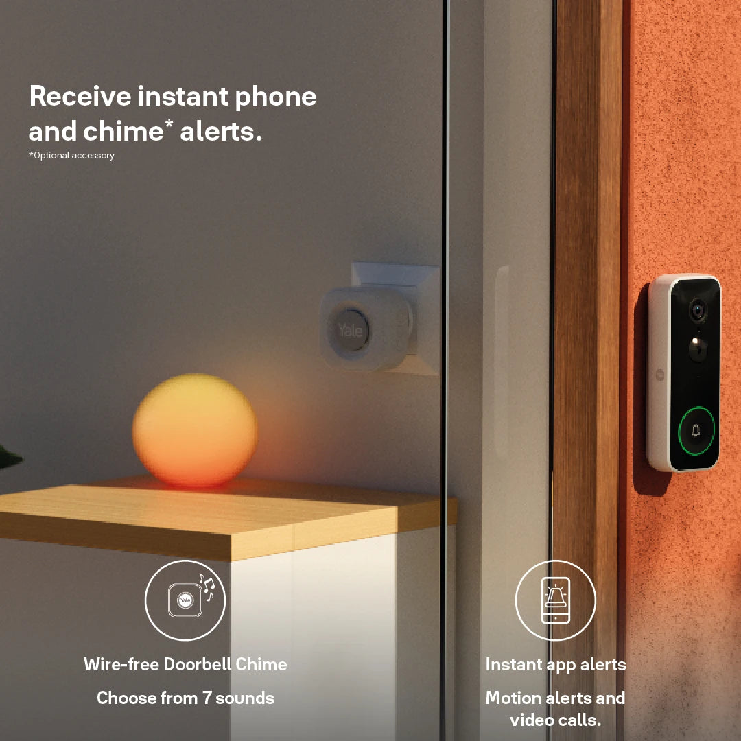 Yale Doorbell Chime providing audible doorbell alerts in the home
