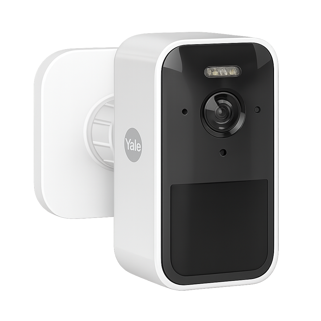 Yale Smart Outdoor Camera wireless battery-powered outdoor security camera front-facing product image