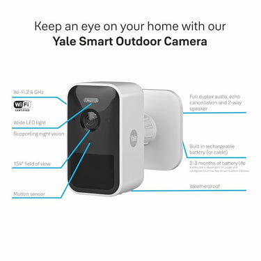 Complete Home Perimeter – 4x Yale Smart Outdoor Camera Bundle