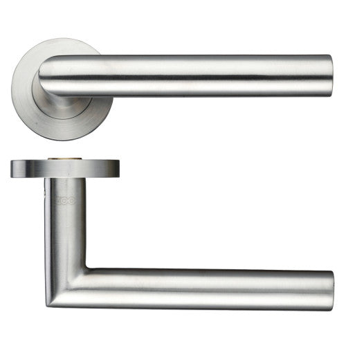 ZOO 19mm Oval Mitred Lever - Push on Rose - ZCS050SS