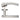ZOO Arched T-Lever - Push on Rose - ZCS120PS