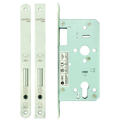ZOO DIN Euro Dead Lock 55mm Backset (Square)