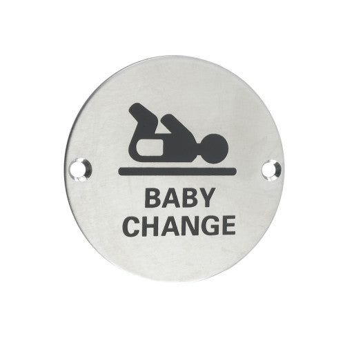 ZOO Baby Change Door Sign 76mm