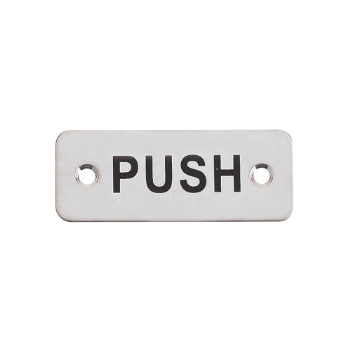 ZOO Rectangular Push Sign 75mm x 30mm