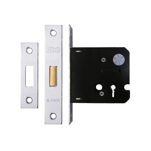 ZOO 3 Lever Dead Lock (Nickel Plated)