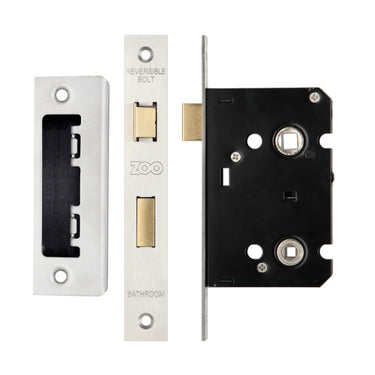 ZOO Bathroom Lock (Satin Stainless Steel)