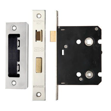 ZOO Bathroom Lock (Satin Stainless Steel)