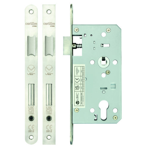 ZOO DIN Euro Sash Lock 72mm C/C (Radius)