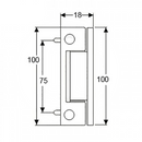 UPVC Butt Door Hinge 100mm