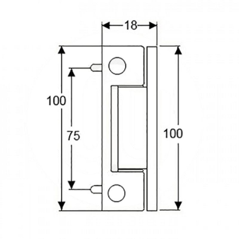 UPVC Butt Door Hinge 100mm