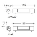 uPVC Door Butt Hinge - 115mm