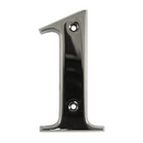 House Door Numerals Numbers - Chrome Number 1