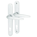 UPVC Door Handles - Lever Lever - 210mm Screws  - White