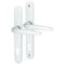 UPVC Door Handles - Lever Lever - 210mm Screws  - White