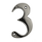 House Door Numerals Numbers - Chrome Number 3