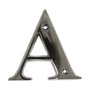 House Door Letters - Chrome Letter A