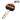A key with a black and orange head, featuring the ABS logo, and a gold-colored shaft with cut grooves for the cylinder.