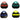 A collection of Avocet ABS key fobs in various colors including red, green, blue, and yellow.