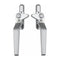 A pair of silver cockspur window handles with keys, suitable for uPVC windows.