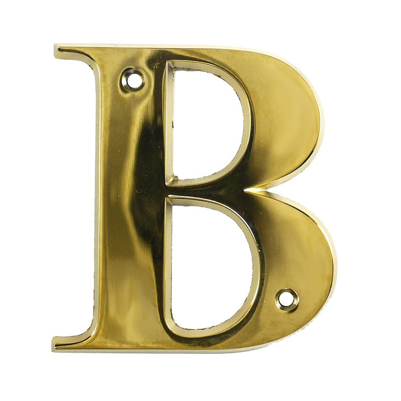 House Door Letters - Gold Letter B