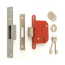 ERA Fortress 5 Lever Mortice Deadlock (British Standard) - Satin Chrome