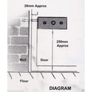 Garage Door Bolt Locks for Extra Security - One Pair Operated On Same Key